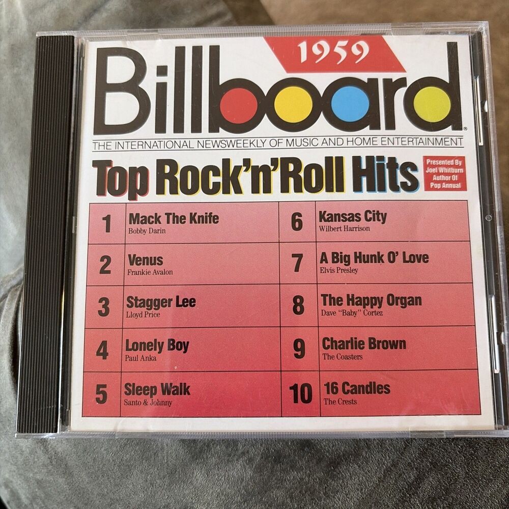Billboard Top Rock'n'Roll Hits: 1959 Music Vg condition